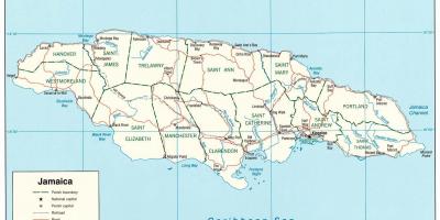 Ямайка карта