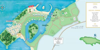 Карта на Ямайка курорти
