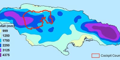 Карта на Ямайка климат