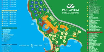 Картата Grand palladium Ямайка курорт